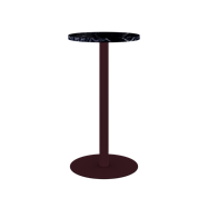 Burgundy Halo Bar Table